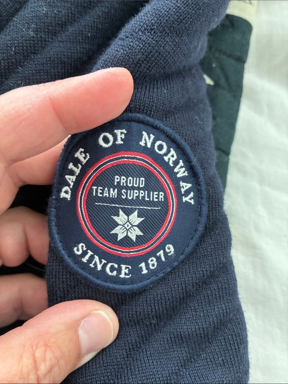 Women’s DALE OF NORWAY Navy Quilted Zip-Up Jacket 🇳🇴 - Picture 4 of 6